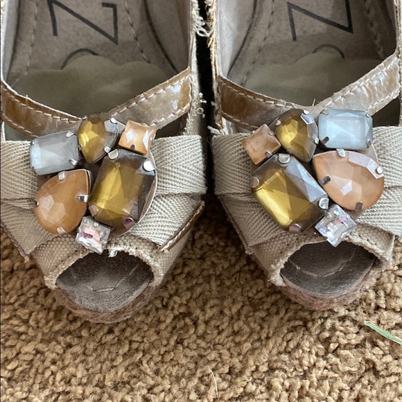 Apepazza jeweled espadrilles w/ open toe/heel, 9 - Picture 6 of 6